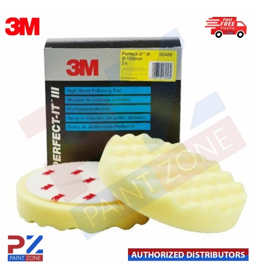 3M 50488 Perfect-it III Yellow Polishing Compounding 150mm 1 Pad 1PC